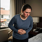 upset traveler's stomach