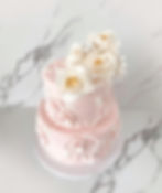Vintage Pink Wedding Cake