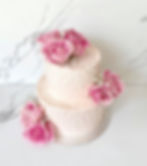 Pink Pearl Wedding Cake