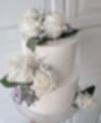 White Textured Wedding Cake