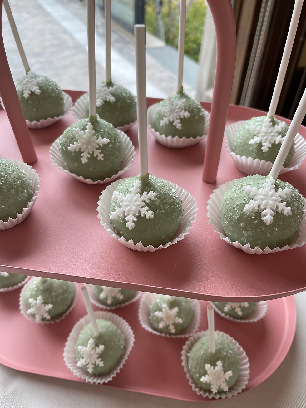 Snowflake Cake Pops
