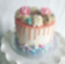 Pink Drip Cake