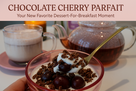 Chocolate Cherry Parfait – A Cozy Latte-Inspired Treat