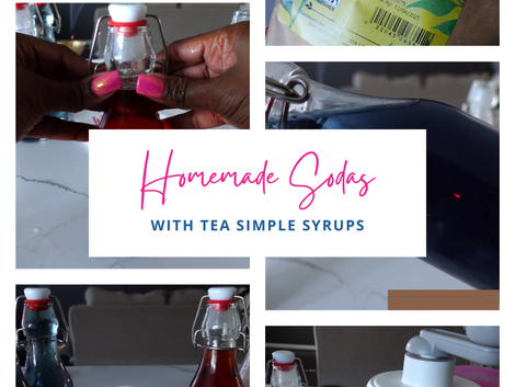 Refreshing After-School Delight: Homemade Soda with Tea Simple Syrups
