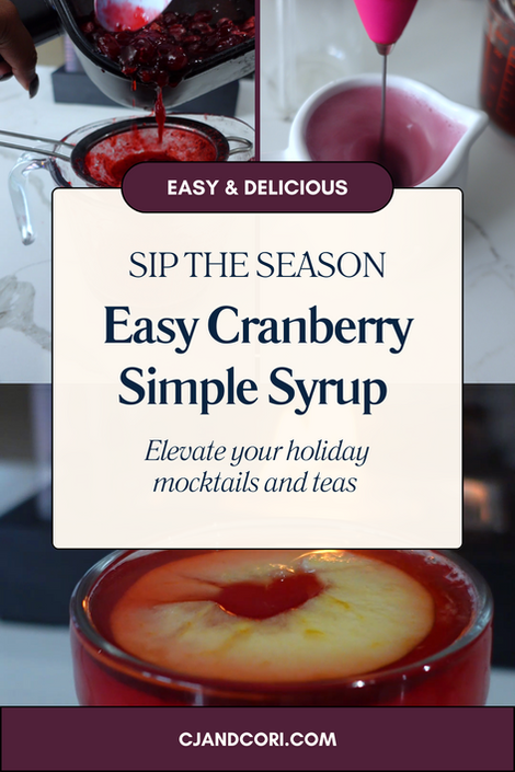 Sip into the season: Easy Cranberry simple syrup 