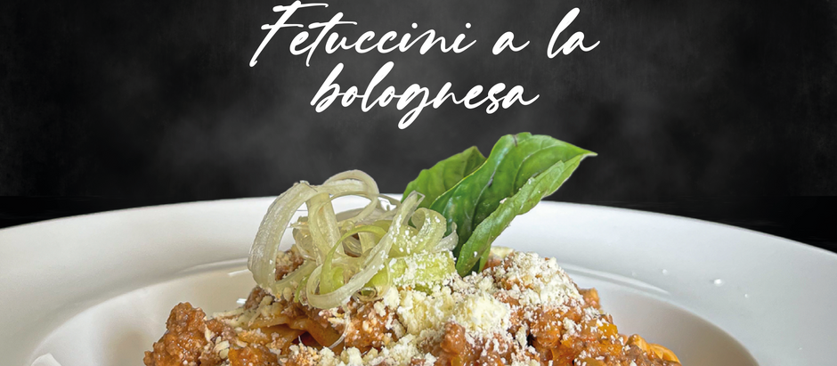Fettuccine allá Bolognese