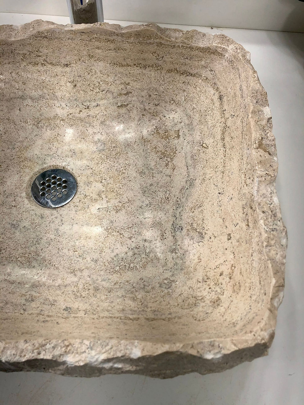 Thumbnail: Travertine Sink Rustic Natural Stone
