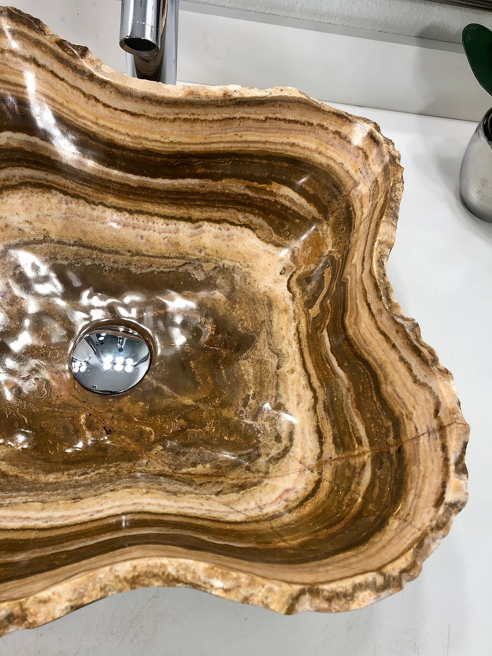 Thumbnail: Onyx Sink Rustic Natural Stone