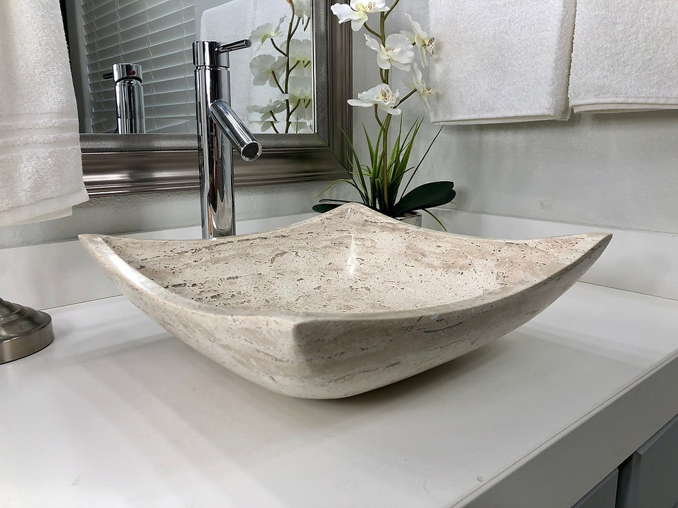 Thumbnail: Travertine Sink Square Natural Stone