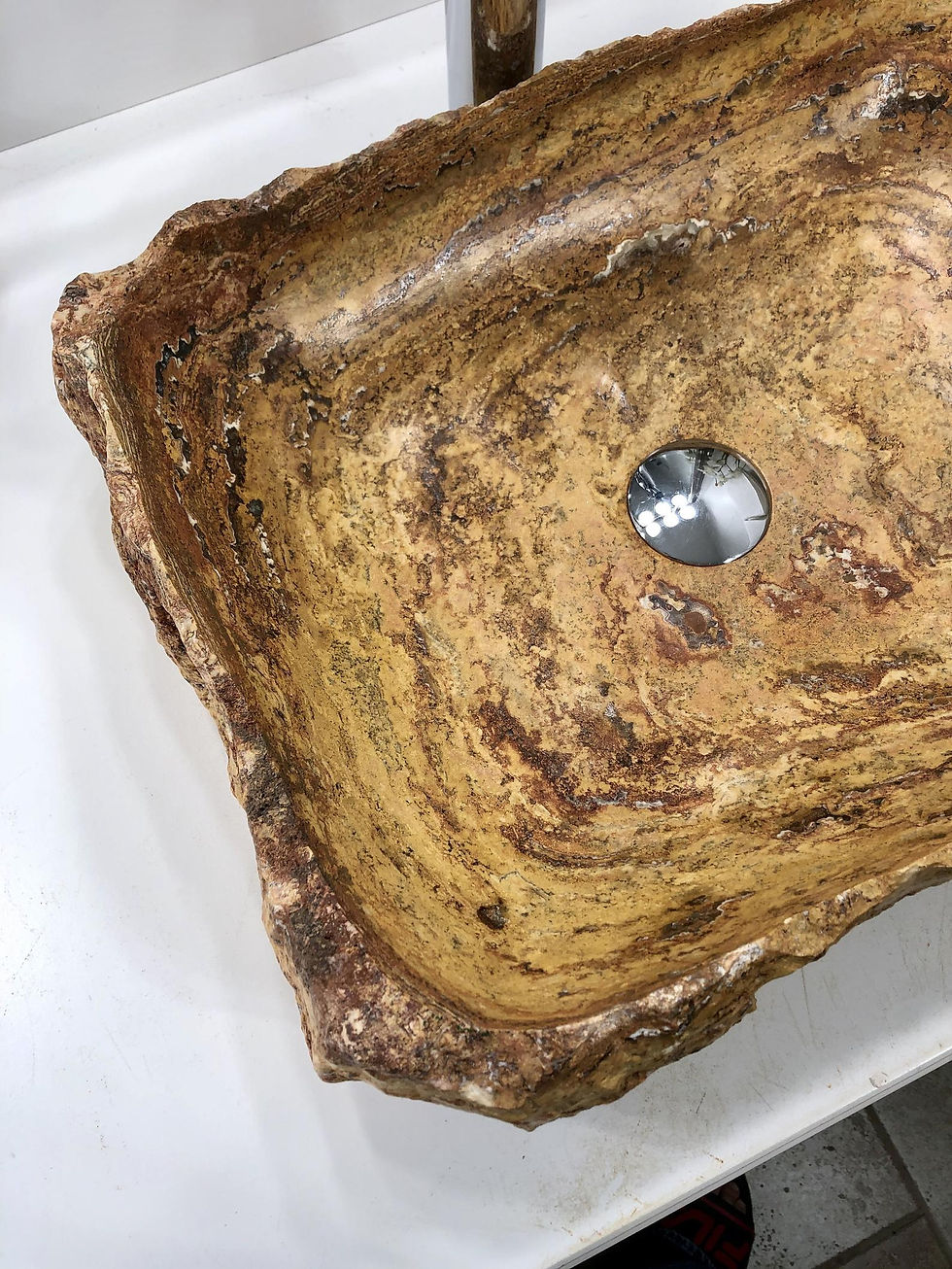 Thumbnail: Travertine Sink Rustic Natural Stone