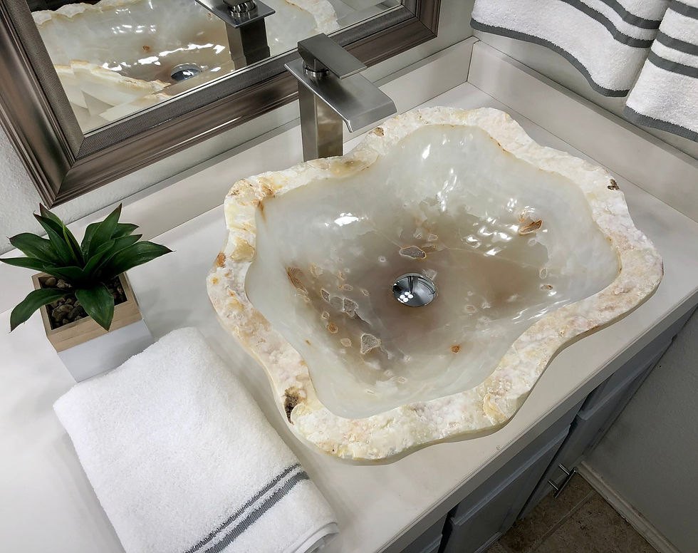 Thumbnail: Onyx Sink Rustic Natural Stone