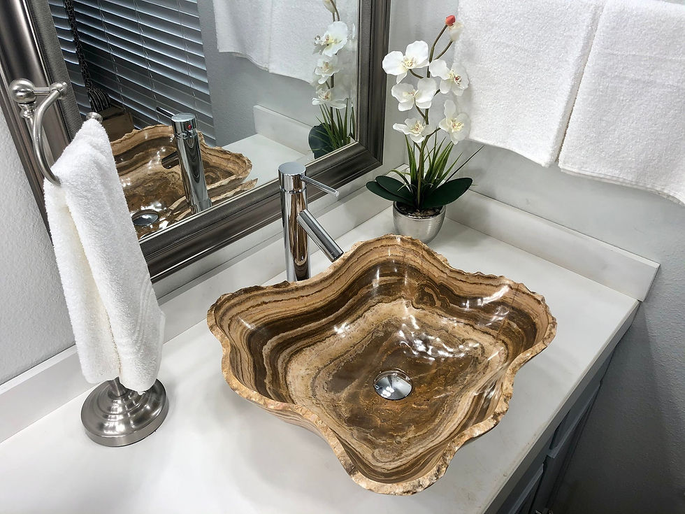 Thumbnail: Onyx Sink Rustic Natural Stone