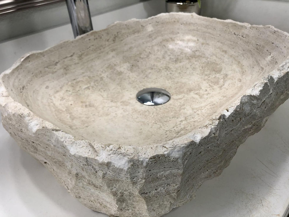 Thumbnail: Travertine Sink Rustic Natural Stone