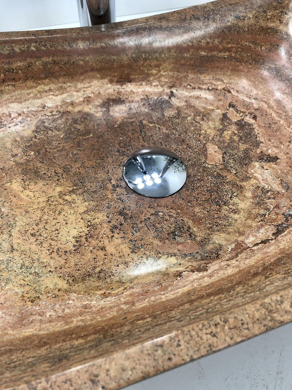 Thumbnail: Travertine Sink Rectangular Natural Stone