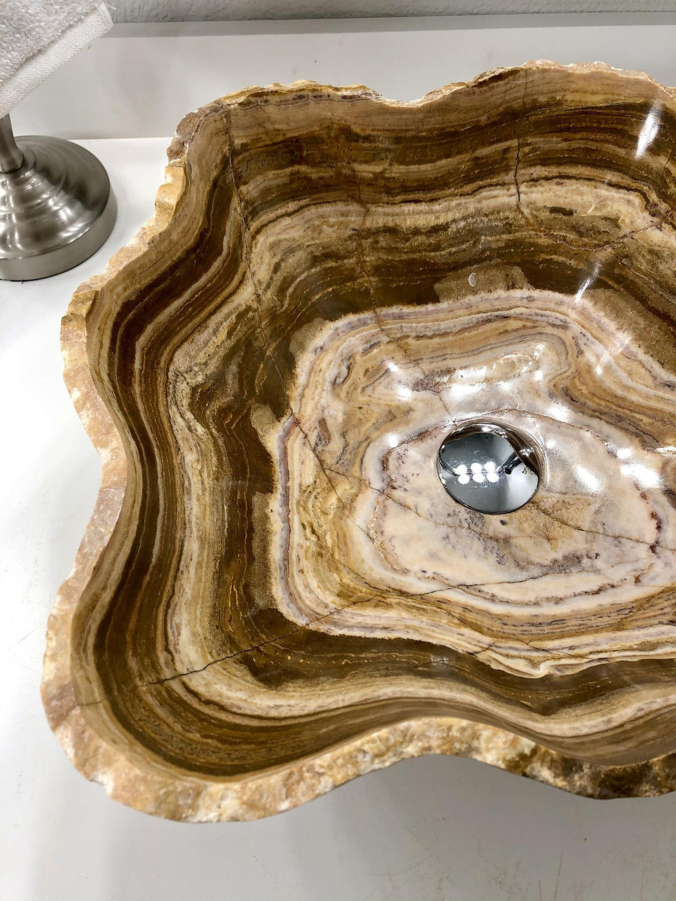 Thumbnail: Onyx Sink Rustic Natural Stone