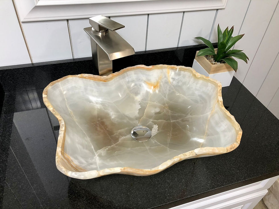 Thumbnail: Onyx Sink Semi Rustic Natural Stone