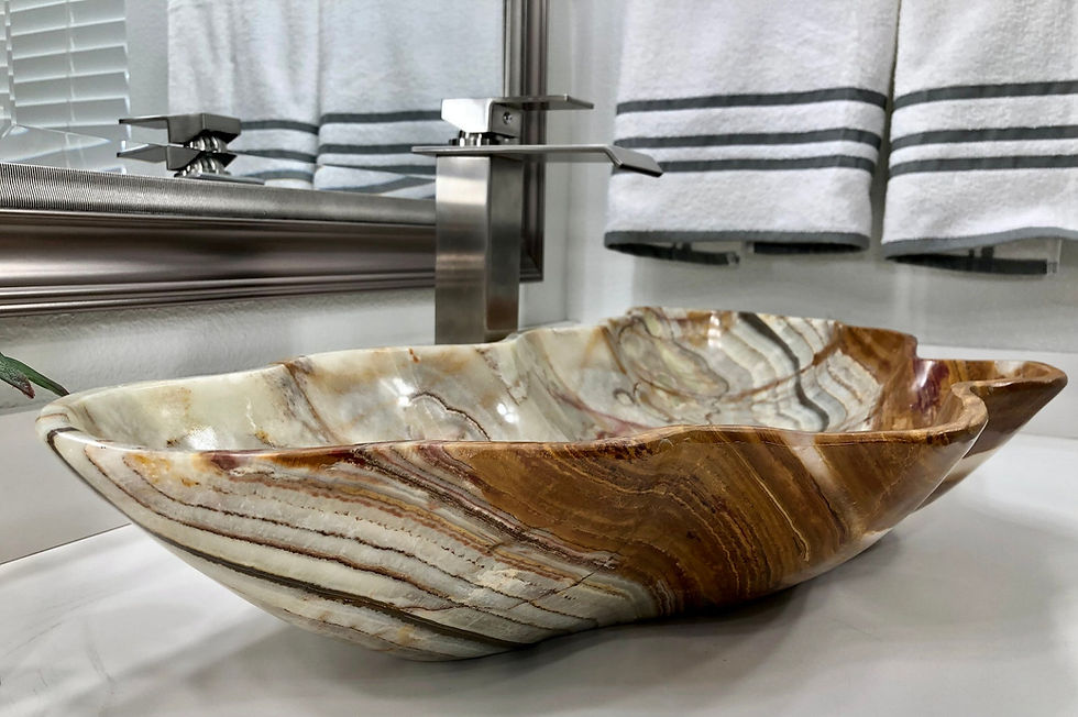Thumbnail: Onyx Sink Semi Rustic Natural Stone