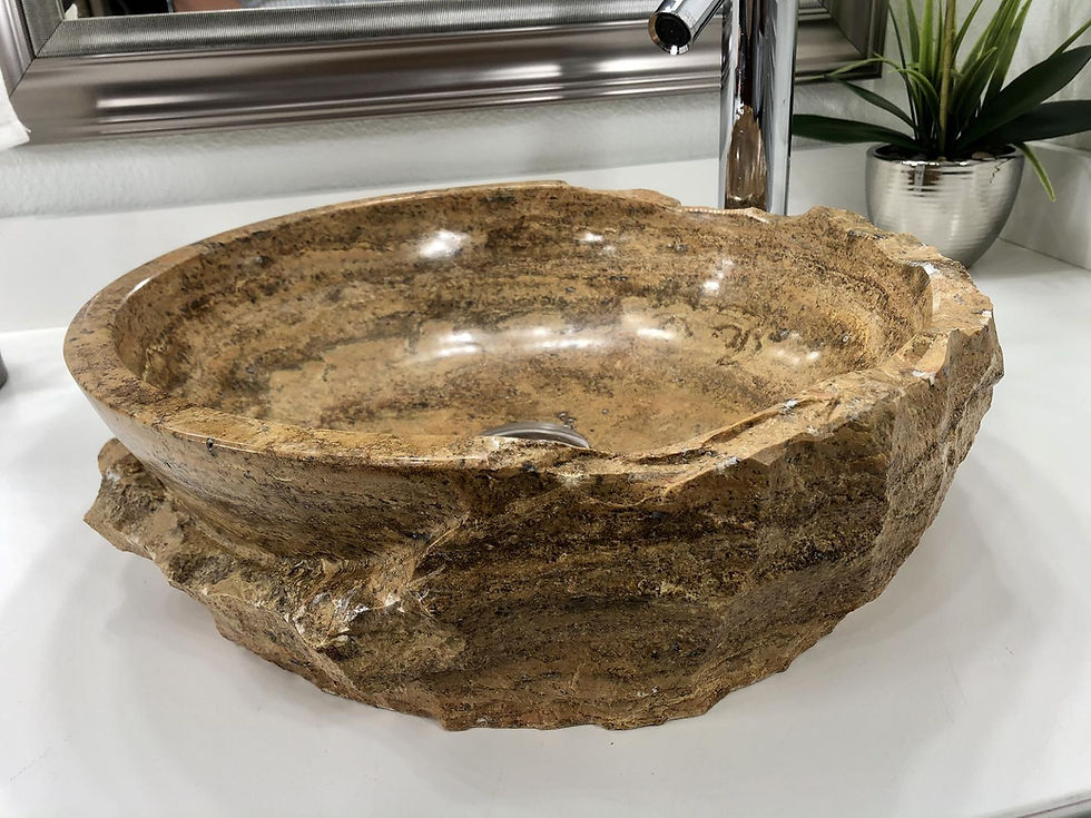 Thumbnail: Travertine Sink Rustic Natural Stone