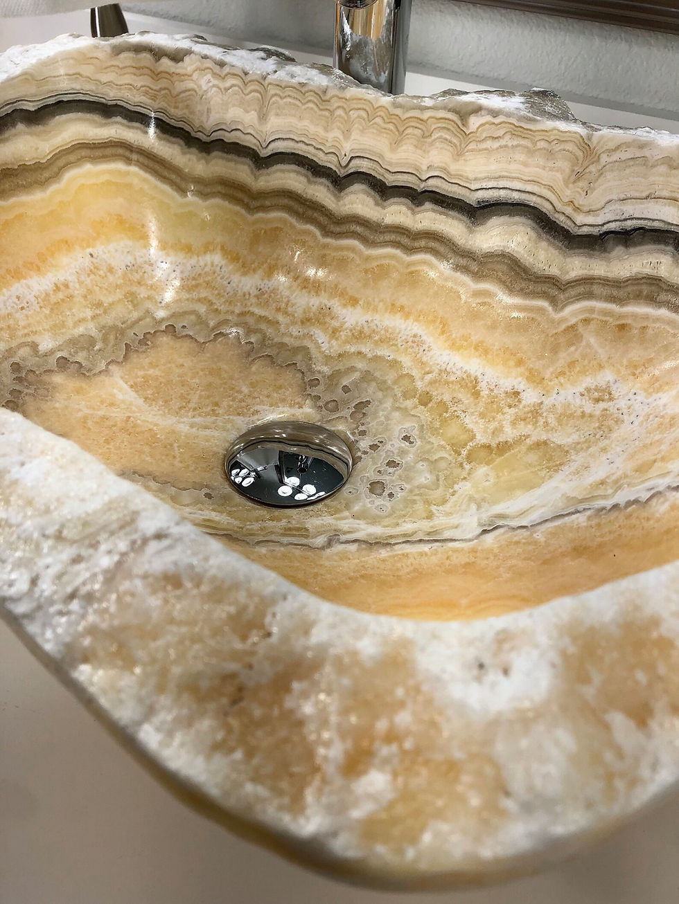 Thumbnail: Onyx Sink Rustic Natural Stone