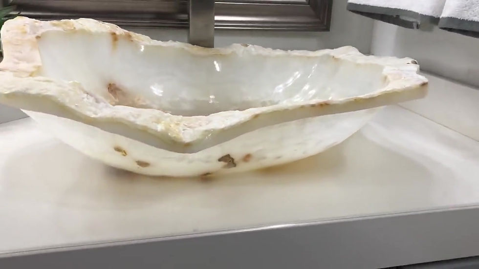 Thumbnail: Onyx Sink Rustic Natural Stone