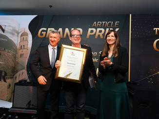 Croatian Tourist Board Awards American Journalist David Farley at Golden Pen Awards