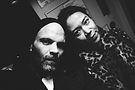 A timeless black-and-white portrait of Adriana and Alexander Libotte, the creative minds behind Space Of Hearts.