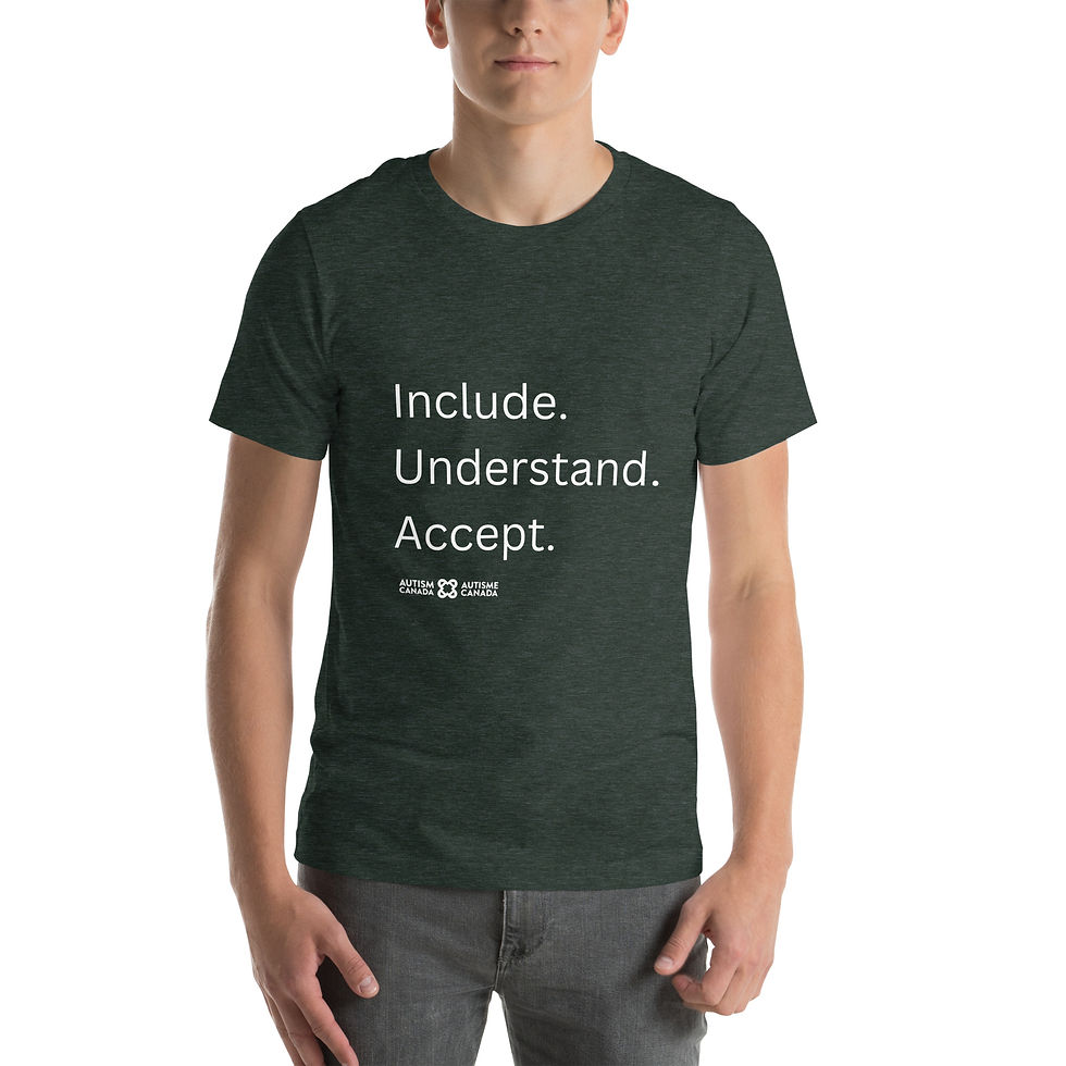 Thumbnail: Include. Understand. Accept. - Unisex Short Sleeve Tee