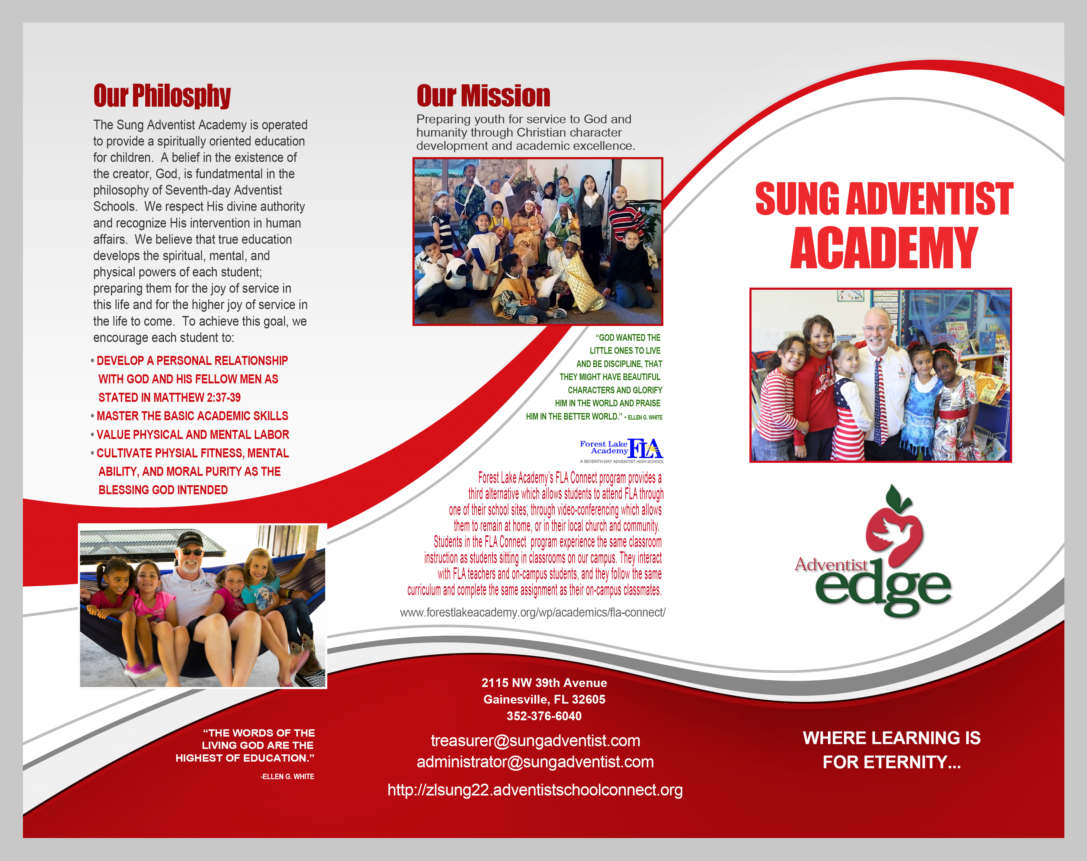Brochure for Sung Adventist Academy