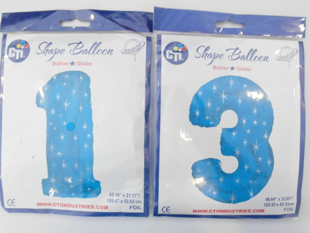 סט ספרות 42" כחול 13 מבצע*