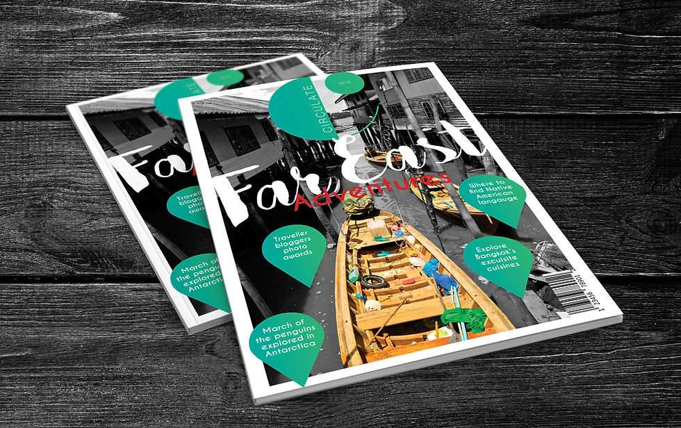 Travel magazine sample cover