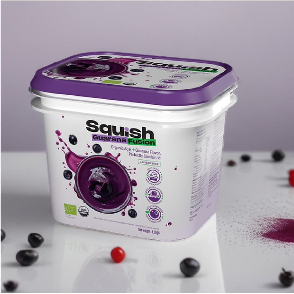 Squish Guarana Fusion Scoopable Food Service Bucket
