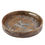 Thumbnail: WOOD/METAL 20" ROUND TRAY "K"
