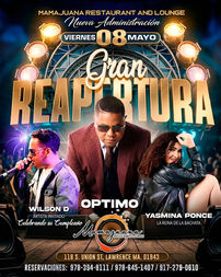 FIESTA OPTIMO 8 DE MAYO 2026 LAWRENCE, MASSACHUSSET