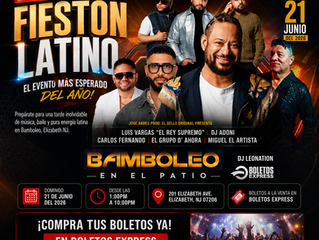 Fiestón Latino en Elizabeth NJ 2026: Luis Vargas, DJ Adoni y El Grupo D' Ahora en vivo