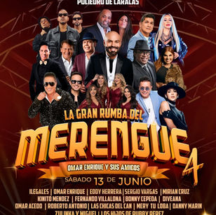 La gran rumba del merengue Caracas Venezuela 13 de junio 2026