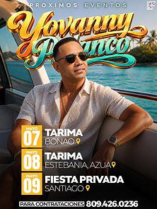 Fiestas yovanny Polanco mayo 7 a mayo 9 2026