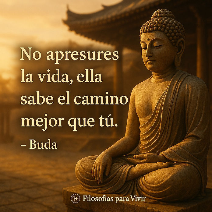 En un mundo que constantemente nos empuja a correr, a competir y a apresurarnos, el mensaje de Buda nos invita a hacer lo contrario: confiar en el proceso de la vida.
No todo tiene que resolverse hoy. No todo depende de nuestro control. A veces, el verdadero crecimiento ocurre cuando soltamos la ansiedad y aprendemos a fluir con el tiempo.
La paciencia no es debilidad, es sabiduría.
La calma no es pasividad, es poder.
Respira, confía y sigue adelante… la vida sabe más de lo que imaginas.
