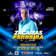 ZACARIAS FERREIRA FIESTA 25 DE JULIO 2026