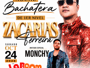 Zacarías Ferreira y Monchy en Columbus, Ohio: Noche Bachatera de Primer Nivel este 24 de Octubre de 2026