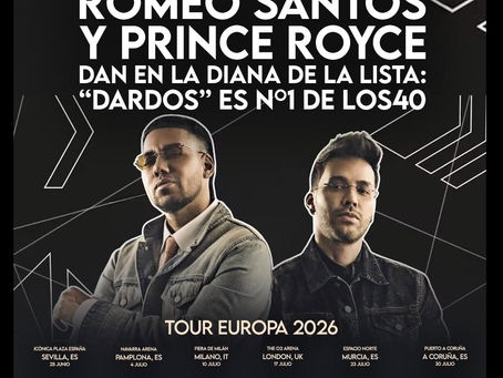 "Los reyes de la bachata se unen: El 'Mejor Tarde Que Nunca Tour' de Romeo Santos y Prince Royce llegará a Europa en 2026"