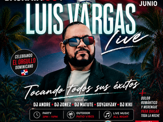 Fiesta Luis Vargas en Nueva York | Tocando Todos Sus Éxitos el 27 de Junio en Manhattan