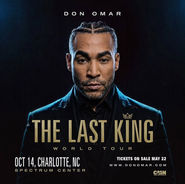 CONCIERTO DON OMAR CHARLOTTE NORTH CAROLINA 14 DE OCTUBRE 2026