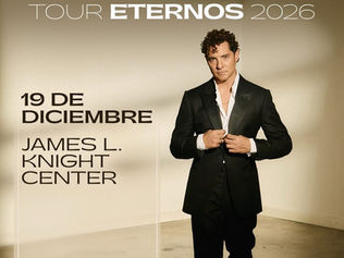 David Bisbal en Miami 2026 | Tour Eternos llega al James L. Knight Center el 19 de diciembre