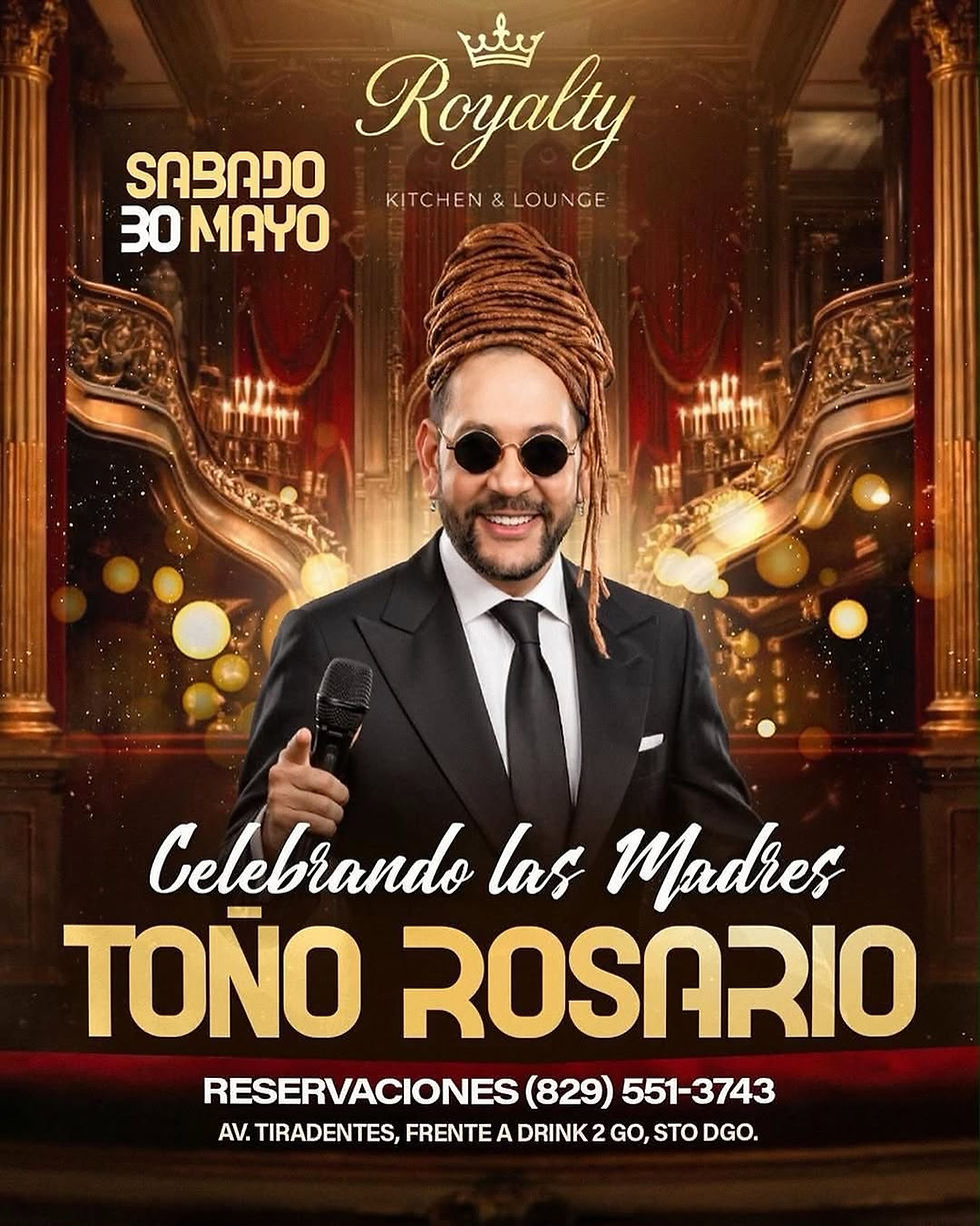 Toño Rosario en vivo en Santo Domingo | Royalty Kitchen & Lounge