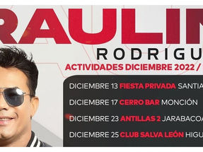 Itinerario Raulín Rodríguez Diciembre 2022 y Enero 2023 República Dominicana