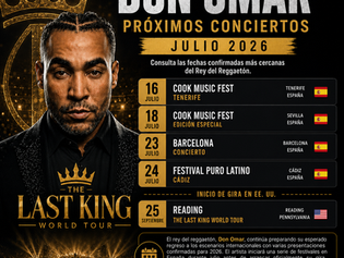 Don Omar: Próximos Conciertos – julio 2026