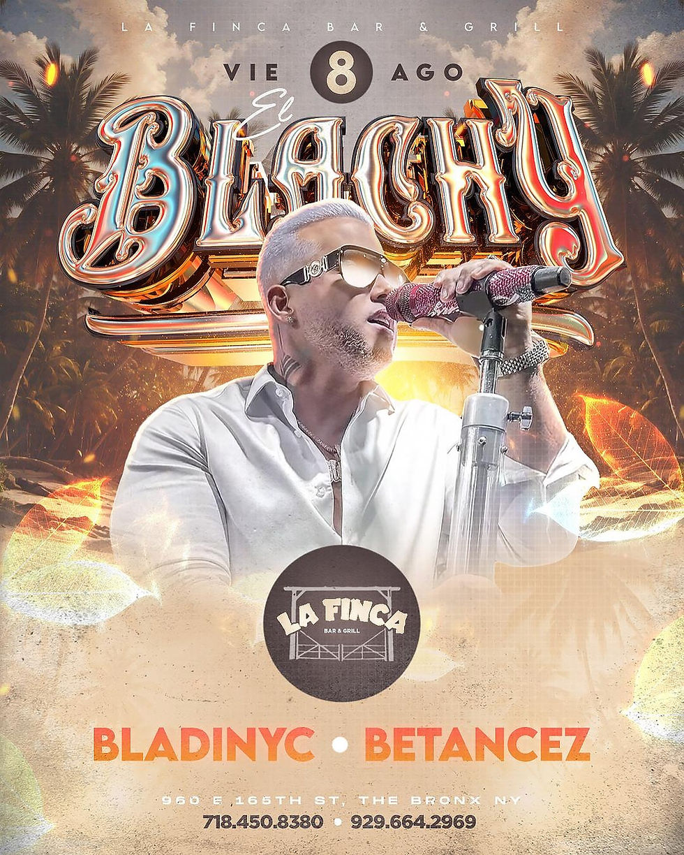 el blachy flyer fiesta la finca viernes 8 de agosto 2025