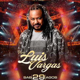 Luis Vargas en Vivo este 29 de Agosto: El Rey Supremo de la Bachata llega a Cliff Bar & Lounge