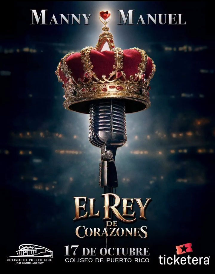 CONCIERTO MANNY MANUEL PUERTO RICO 17 DE OCTUBRE 2026