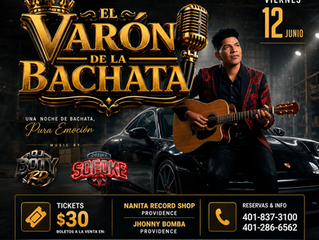 El Varón de la Bachata en Providence, Rhode Island | Concierto en Palmera Club este 12 de junio
